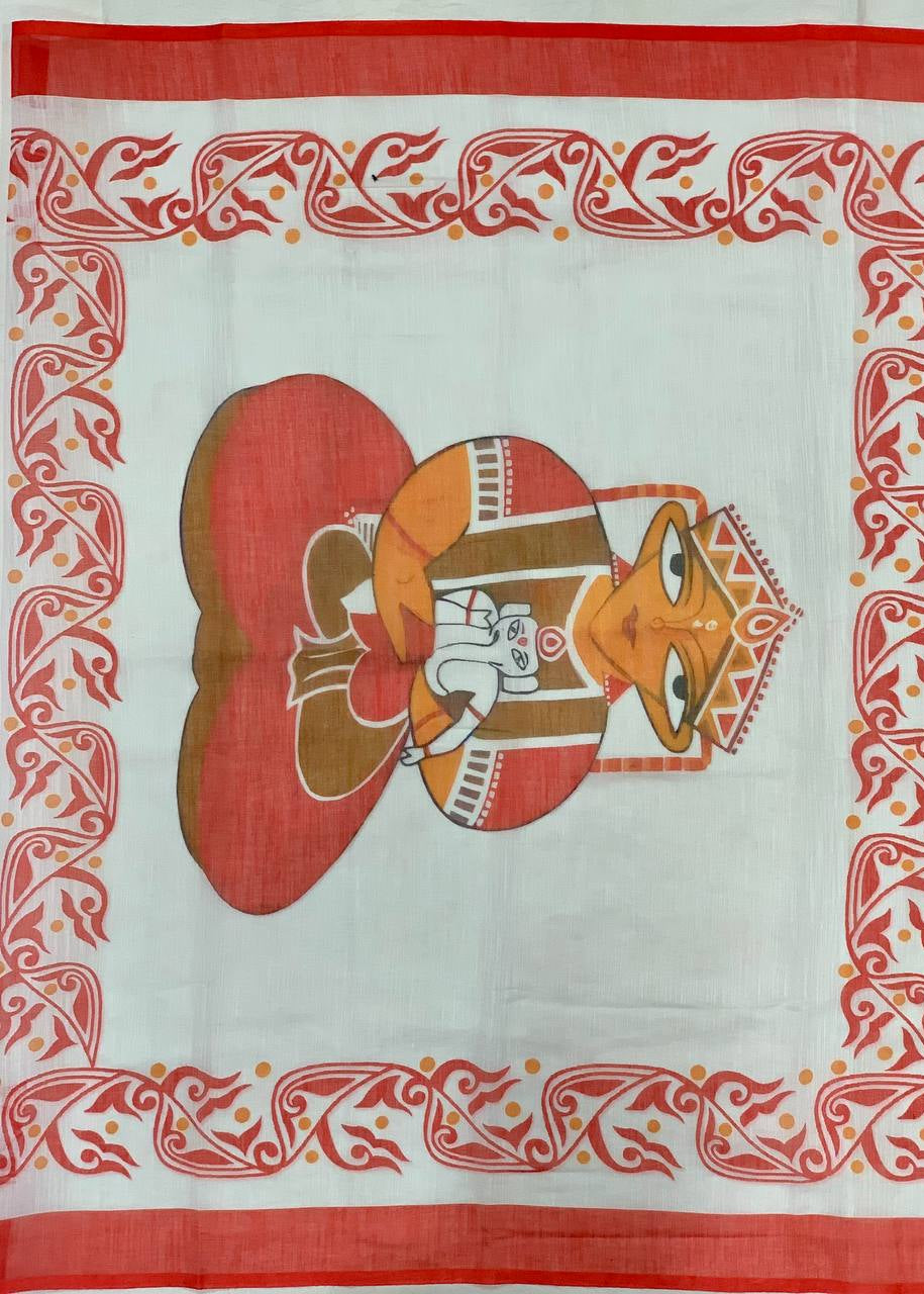 Shriwal Divine Art Linen Saree