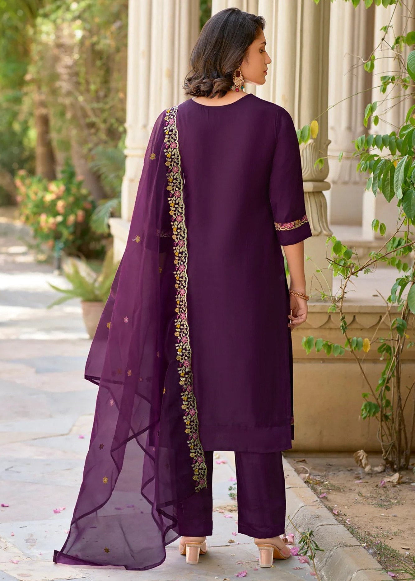 Shriwal Purple Laxmi Suit