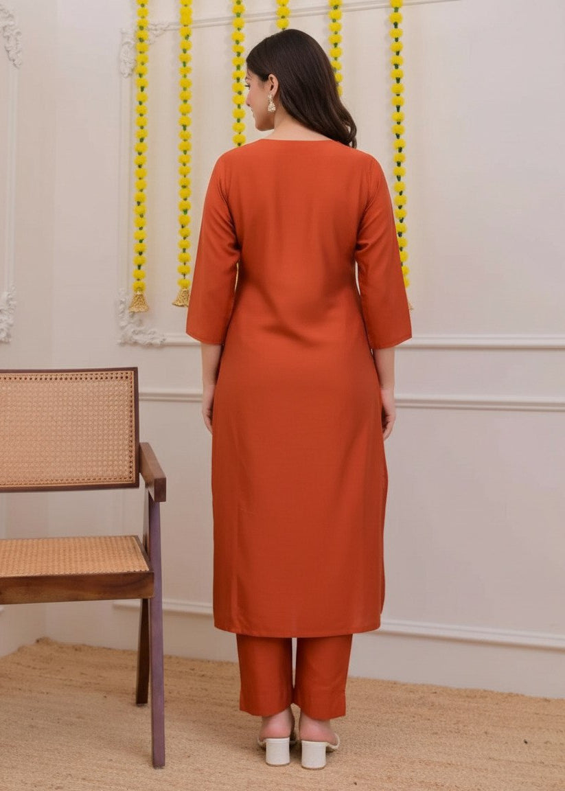 Shriwal Orange Louts Suit