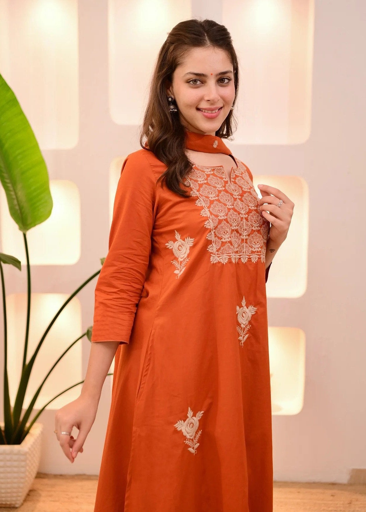 Shriwal Orange Aroma Suit