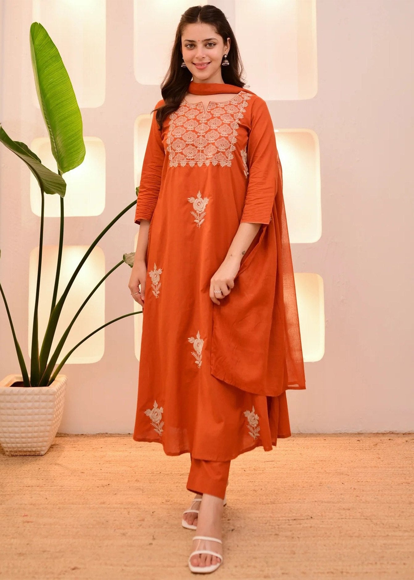 Shriwal Orange Aroma Suit