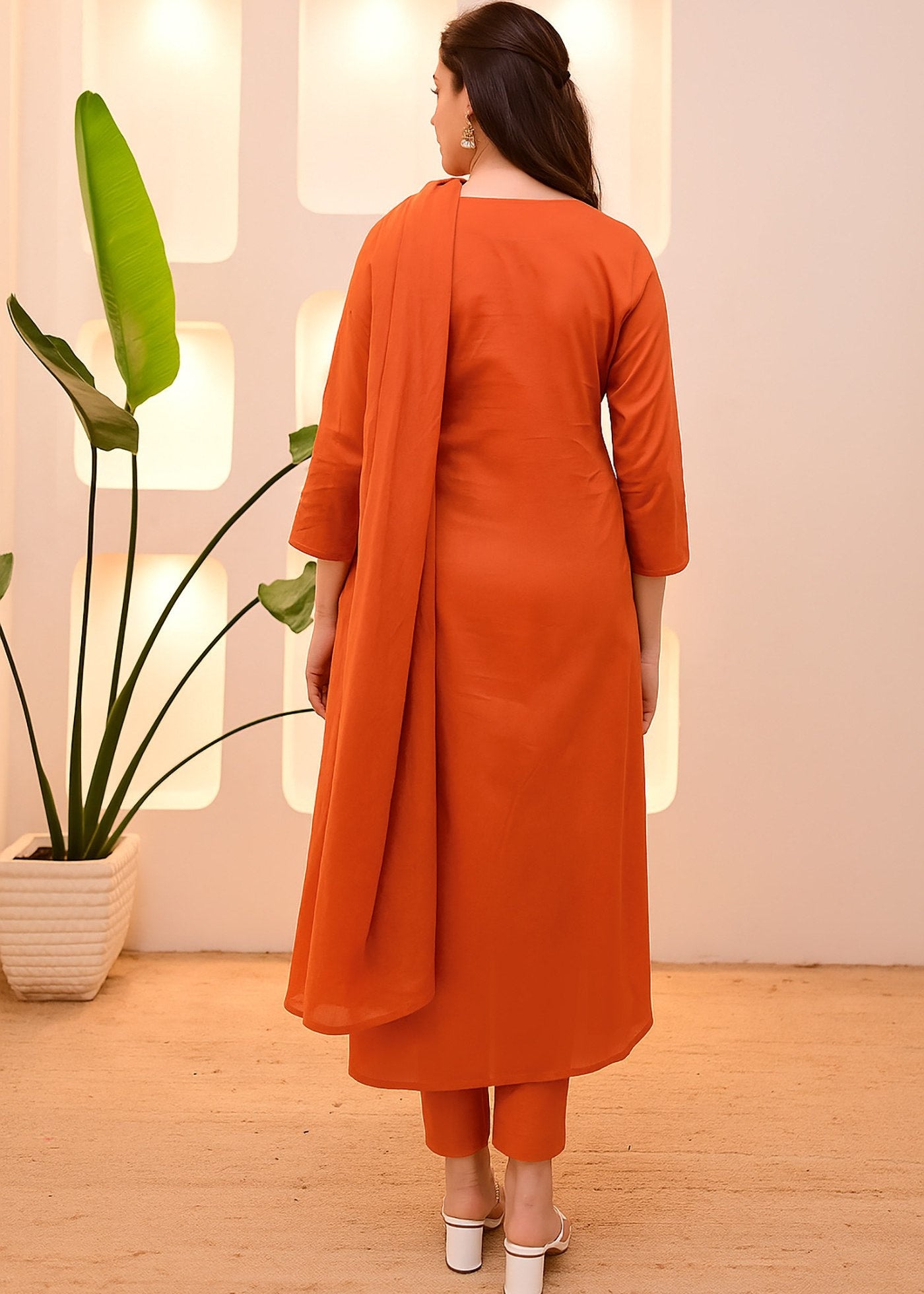 Shriwal Orange Aroma Suit