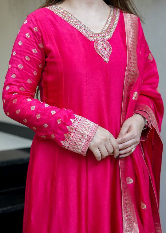 Shriwal Rangrez Banarasi Anarkali Set (2 Colours)