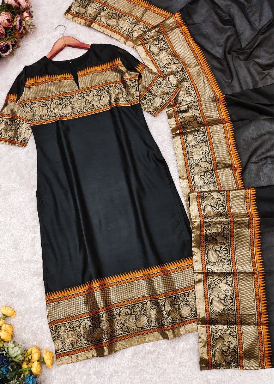 Shriwal Premium Quality Kanchi Cotton Kurti (2 Piece Set)