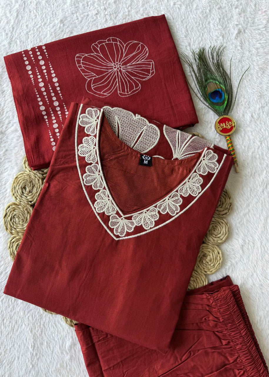 Shriwal Signature Floral Charm Kurti Set( 2 Colours)