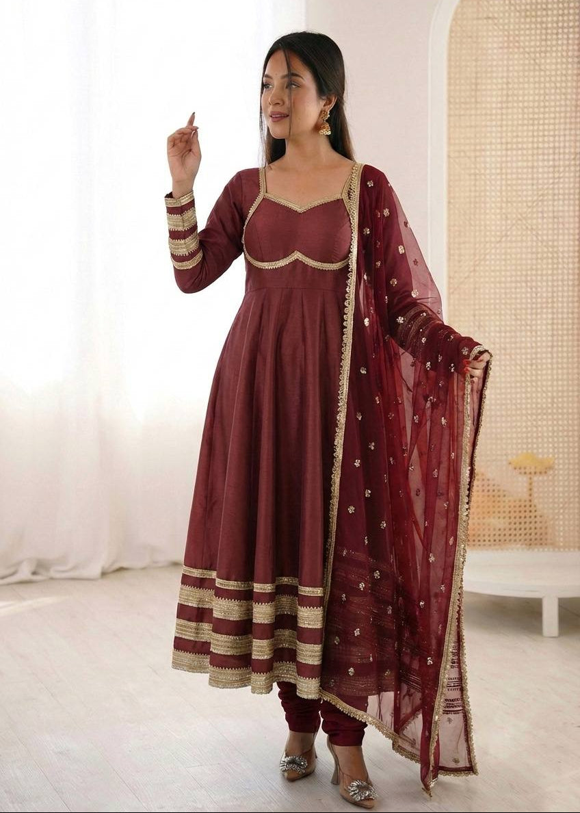 Shriwal Nurani Flare Anarkali Set (2 colours)
