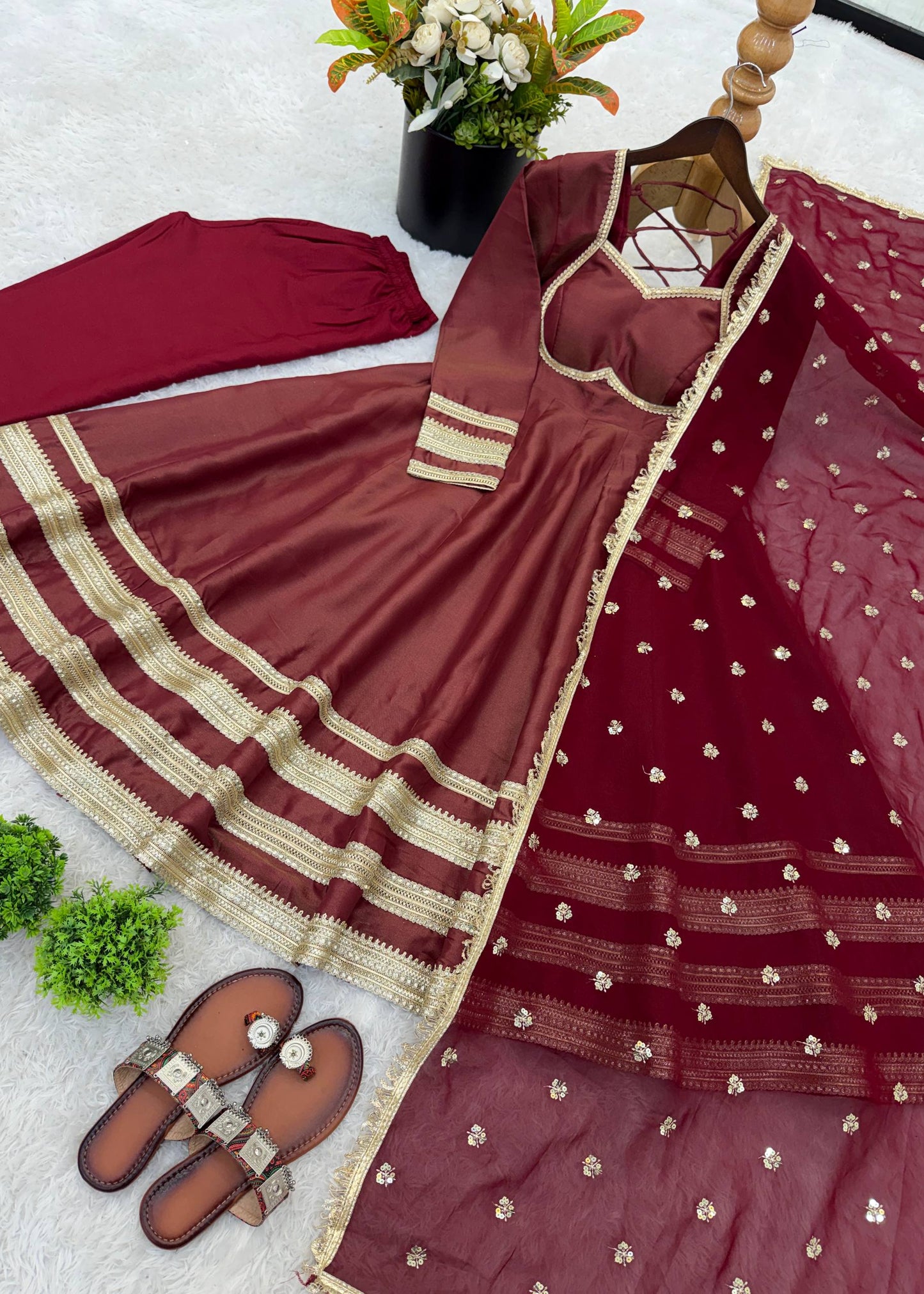 Shriwal Nurani Flare Anarkali Set (2 colours)