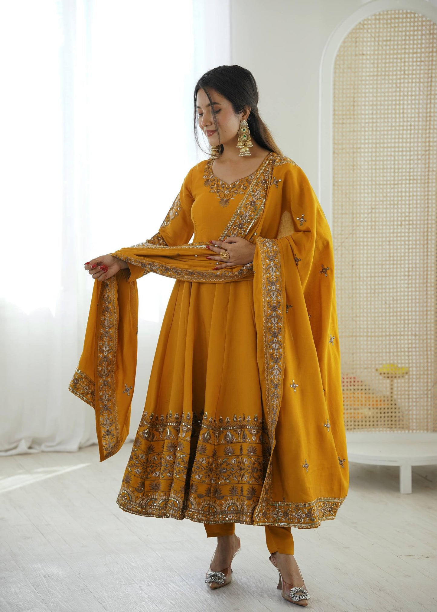 Shriwal Royal Radiance Anarkali Suit Set( 3 Colours)