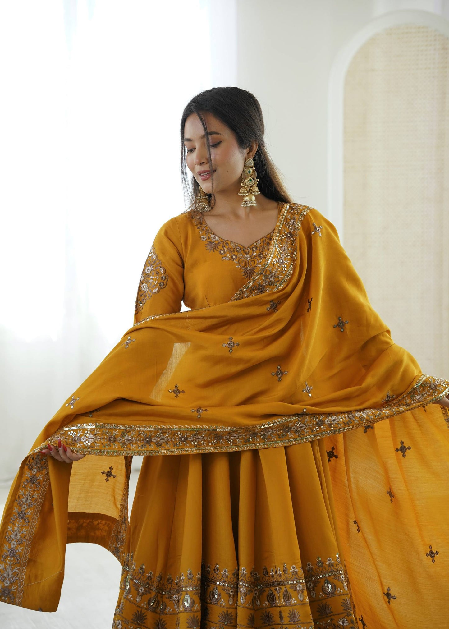 Shriwal Royal Radiance Anarkali Suit Set( 3 Colours)