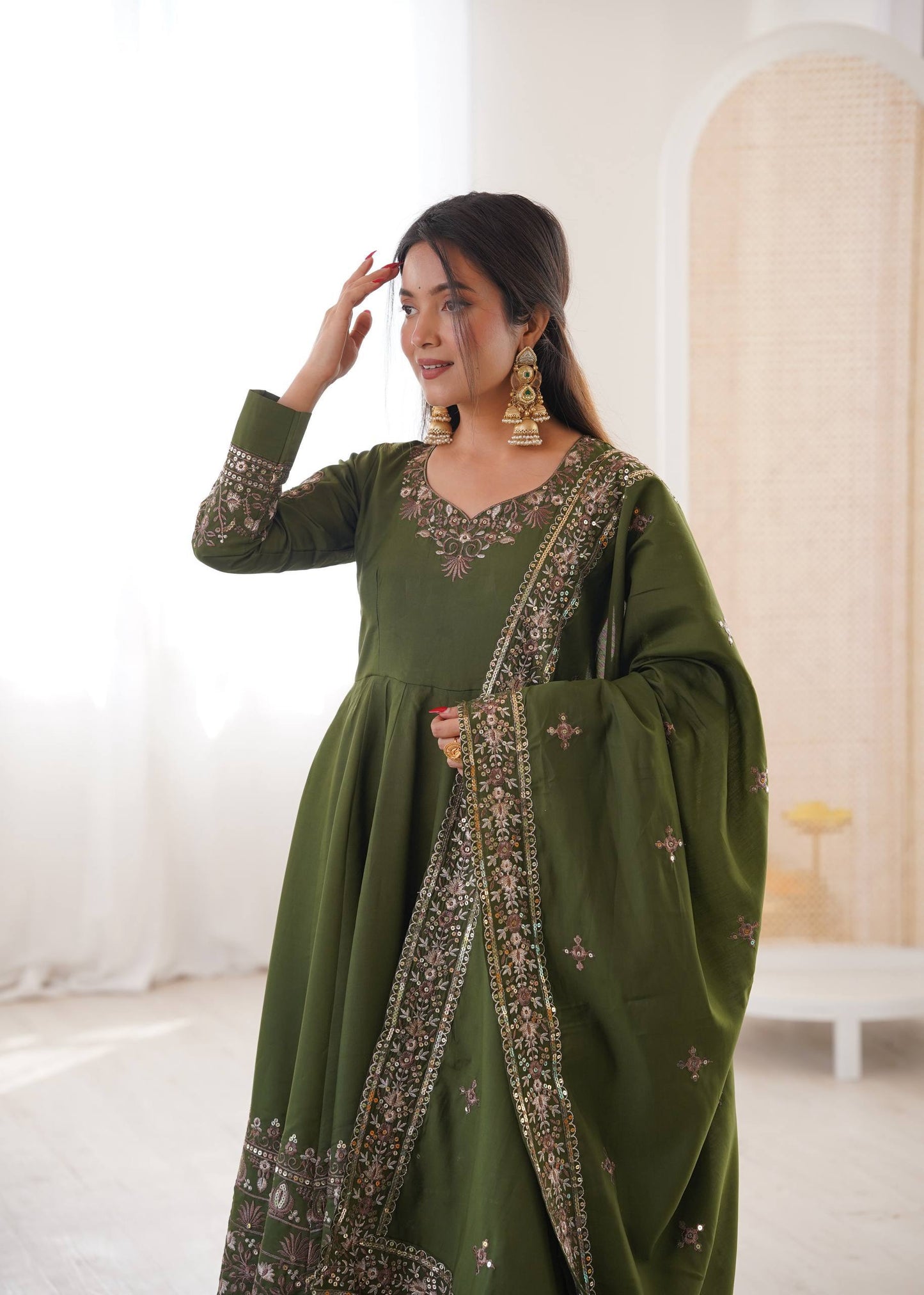 Shriwal Royal Radiance Anarkali Suit Set( 3 Colours)