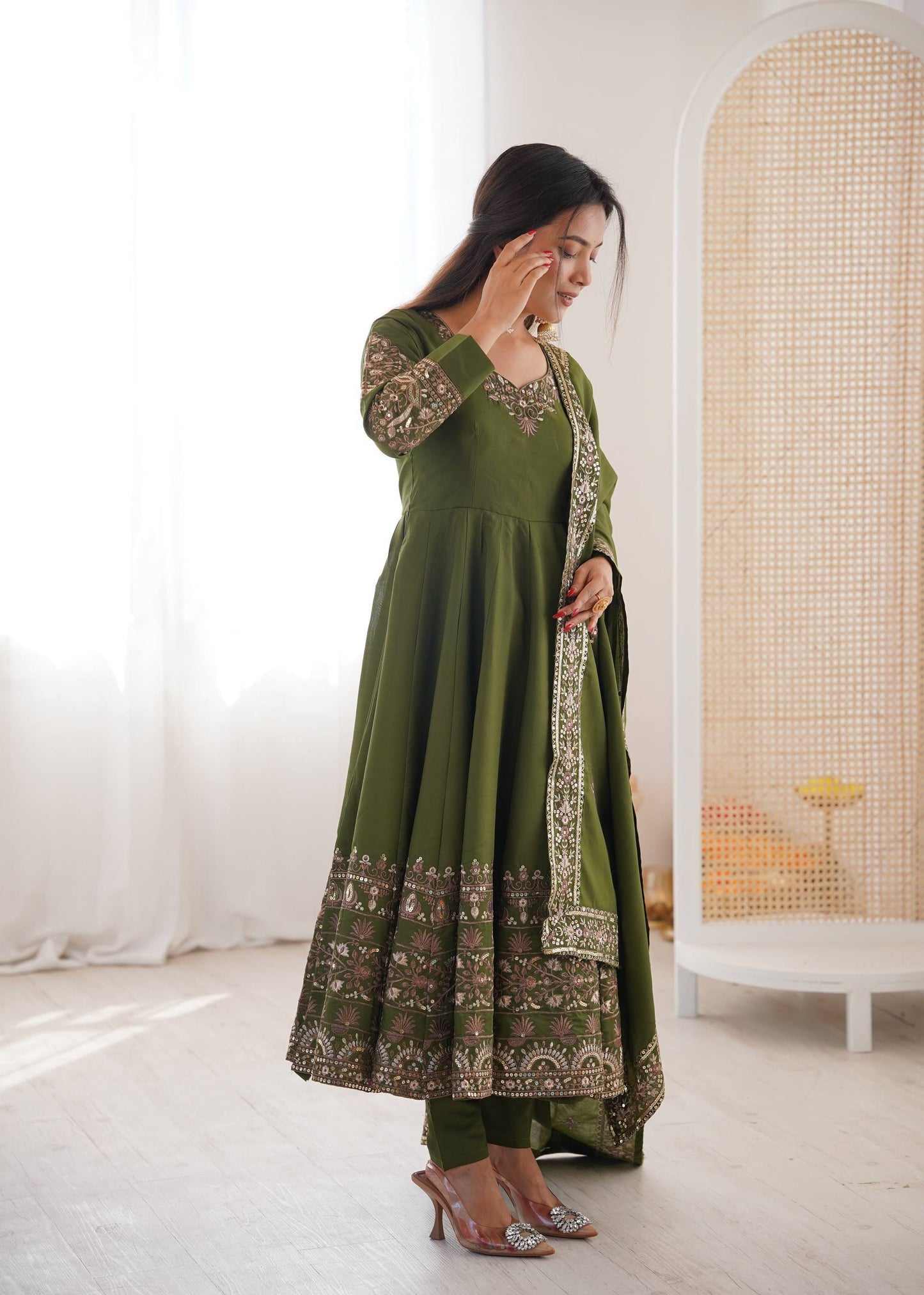 Shriwal Royal Radiance Anarkali Suit Set( 3 Colours)