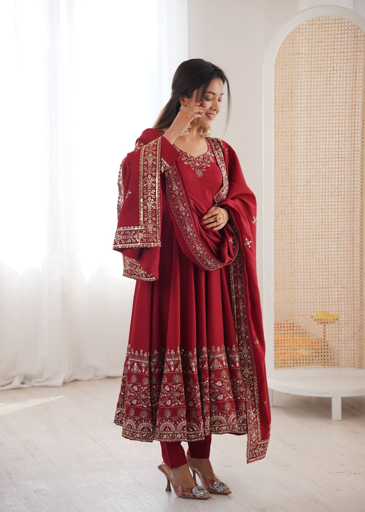 Shriwal Royal Radiance Anarkali Suit Set( 3 Colours)