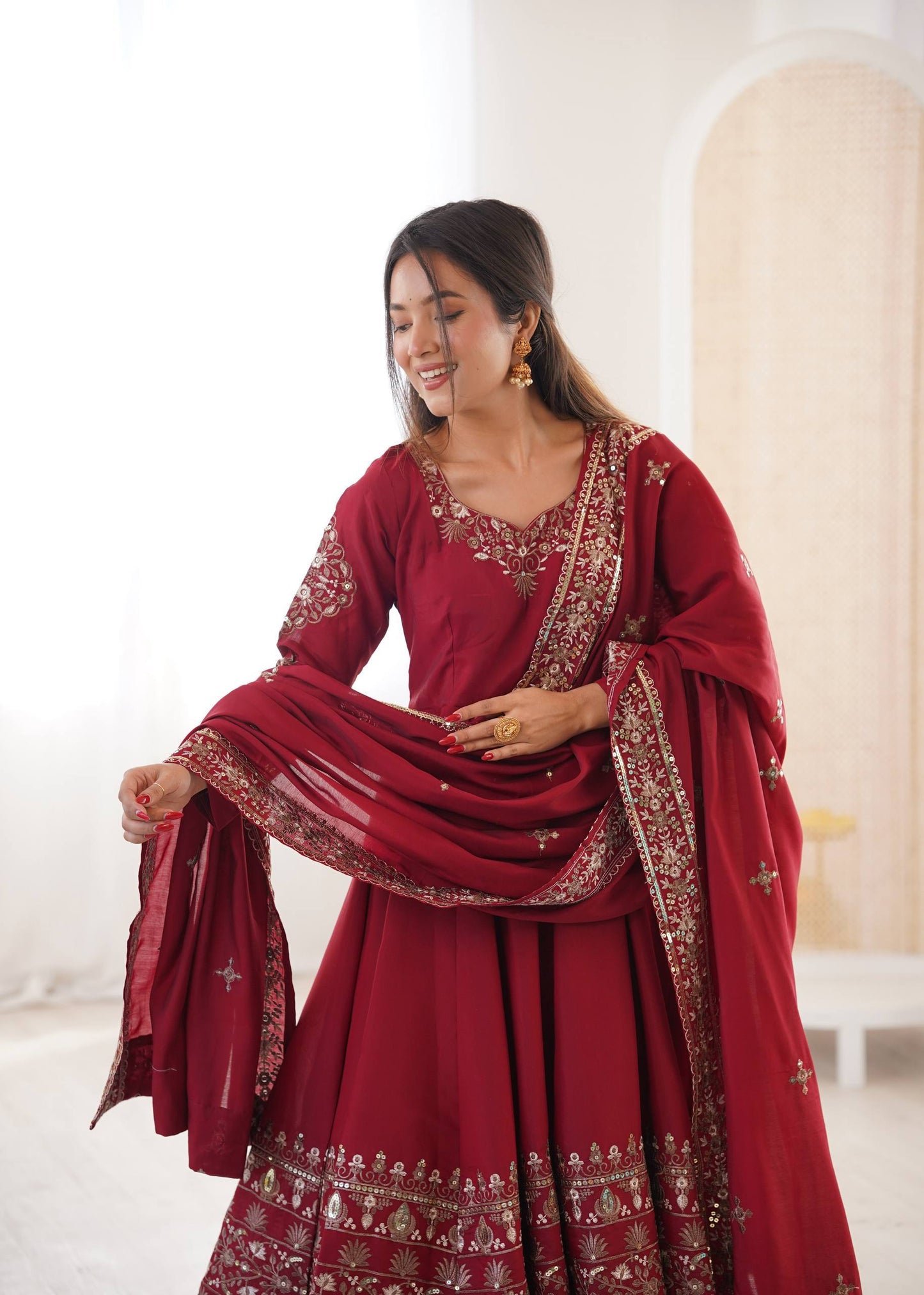 Shriwal Royal Radiance Anarkali Suit Set( 3 Colours)