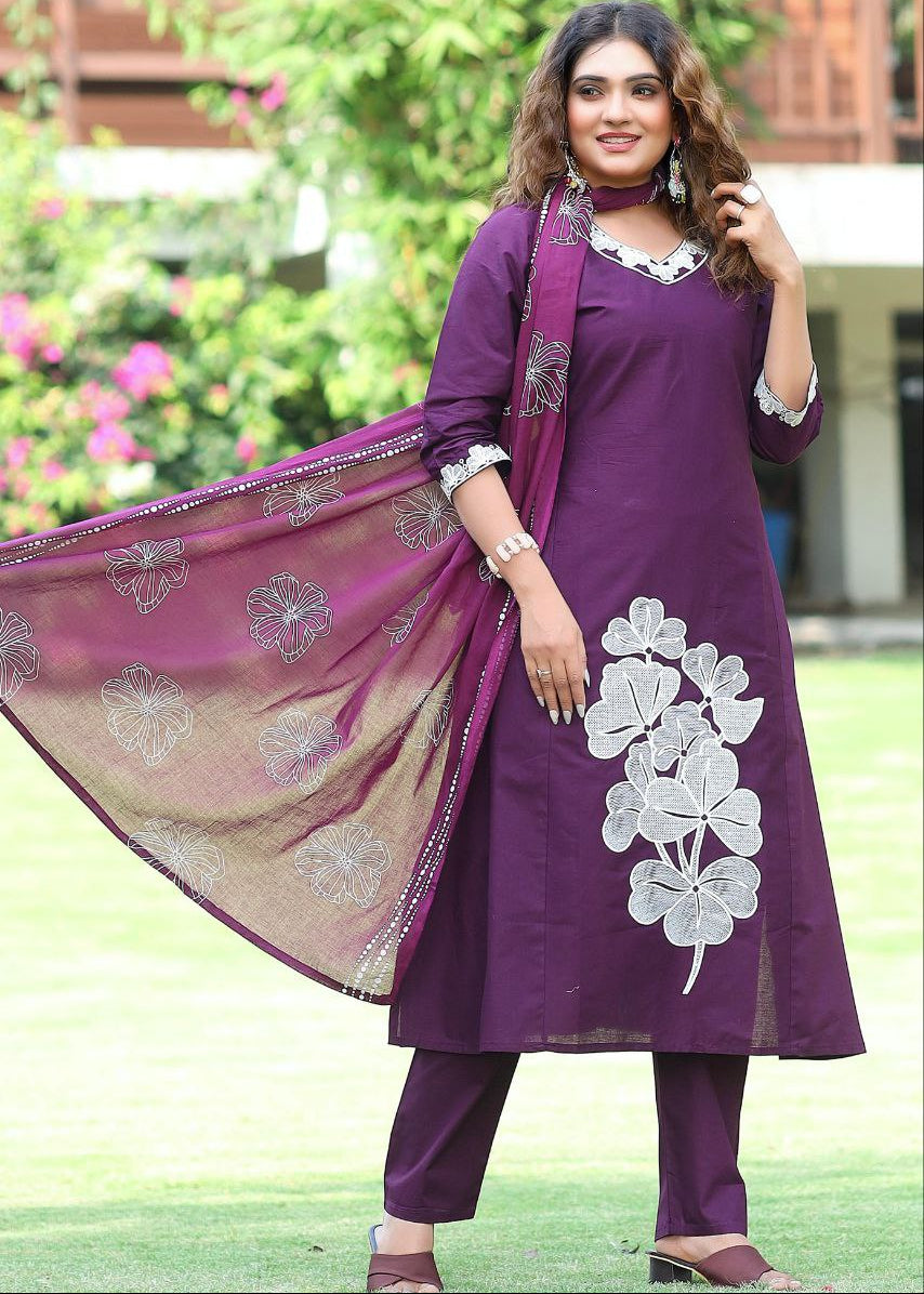 Shriwal Signature Floral Charm Kurti Set( 2 Colours)