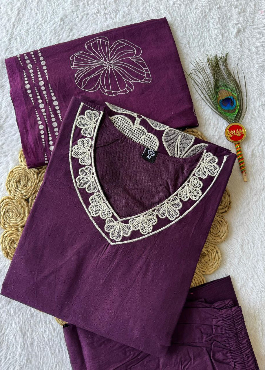 Shriwal Signature Floral Charm Kurti Set( 2 Colours)