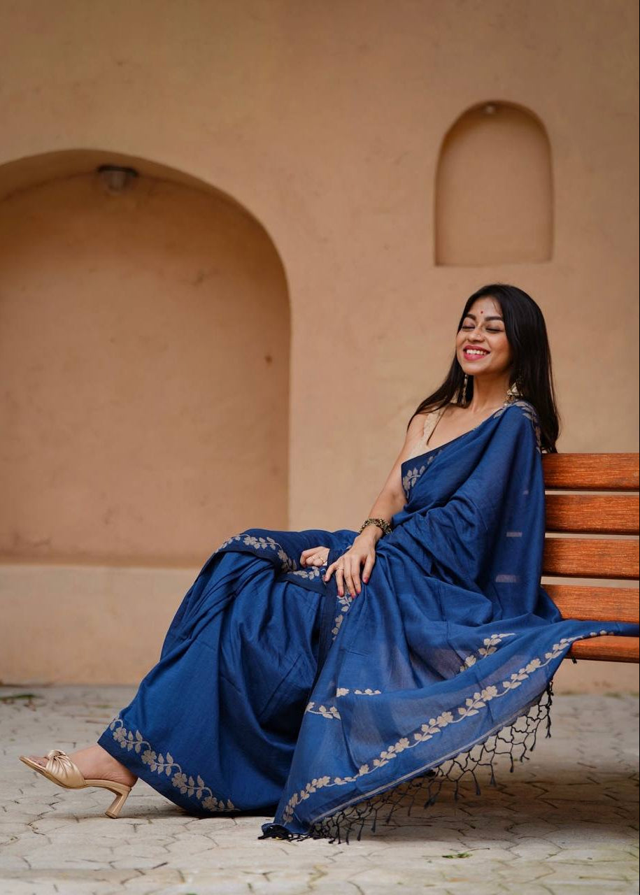 Shriwal Elegant Linen Digital Saree ( 3 Colors)