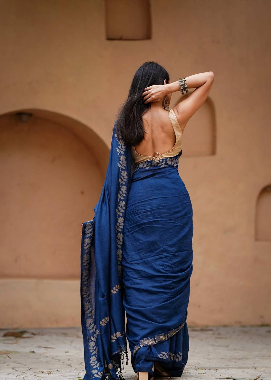 Shriwal Elegant Linen Digital Saree ( 3 Colors)