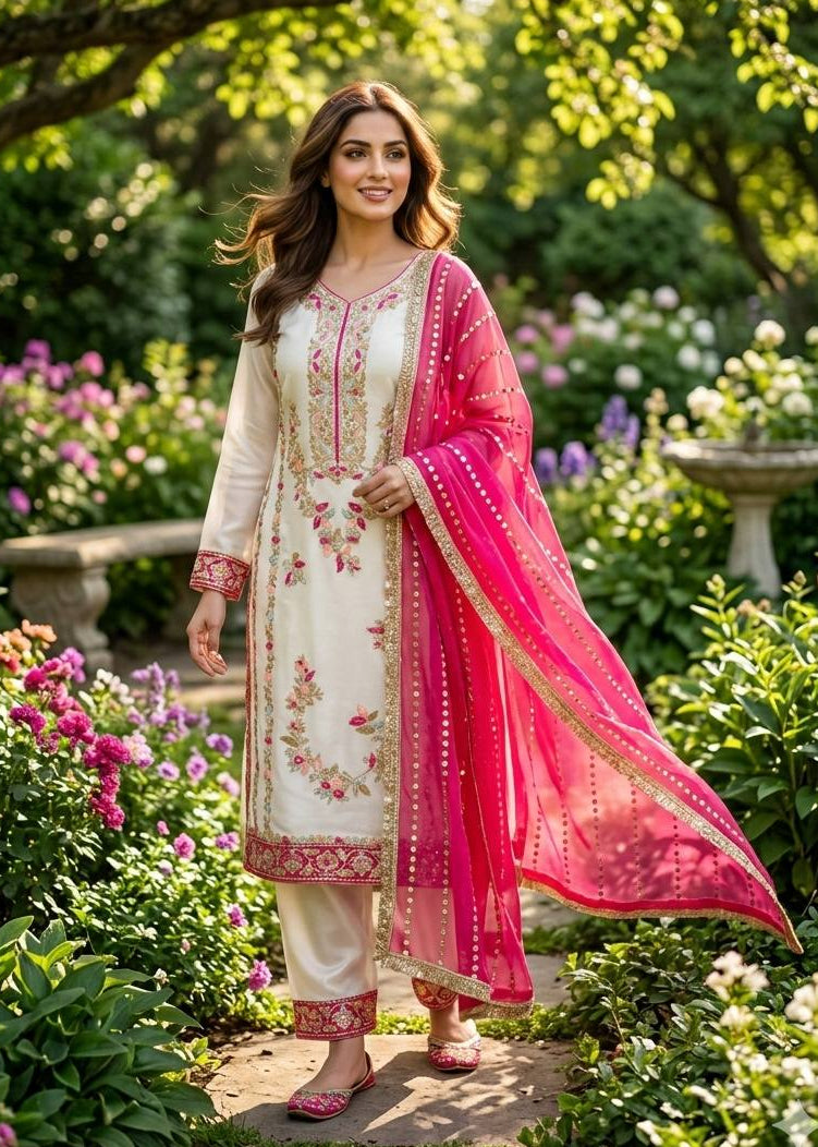 Shriwal Mehfil Sequence Embroidered Palazzo Set ( 4 colours)