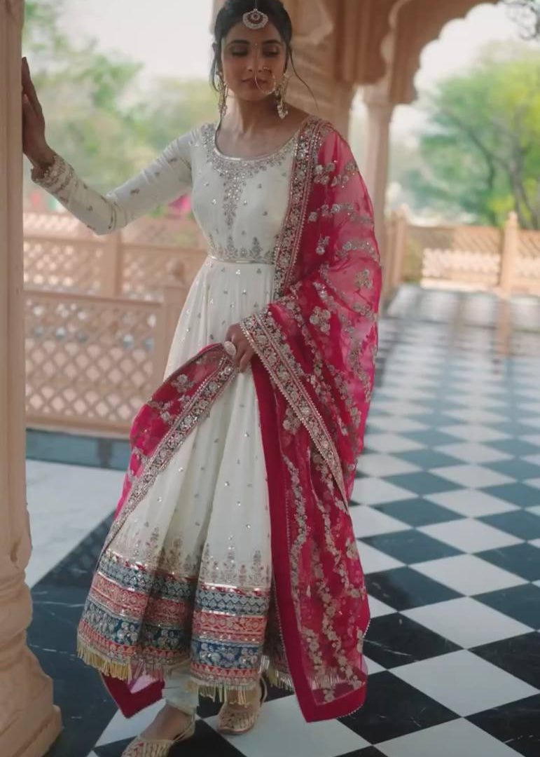 Shriwal Aadhira Royal Embroidered Anarkali Set(5 Colours)