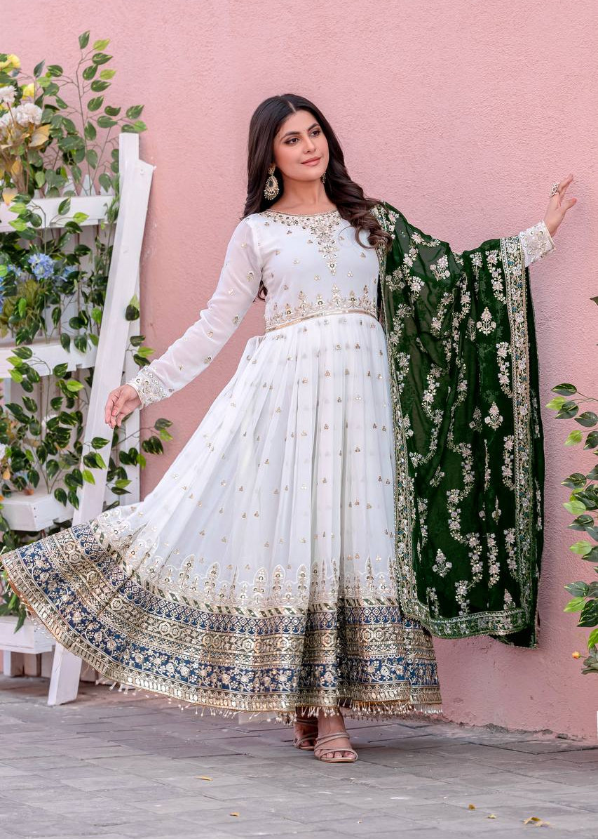Shriwal Aadhira Royal Embroidered Anarkali Set(5 Colours)