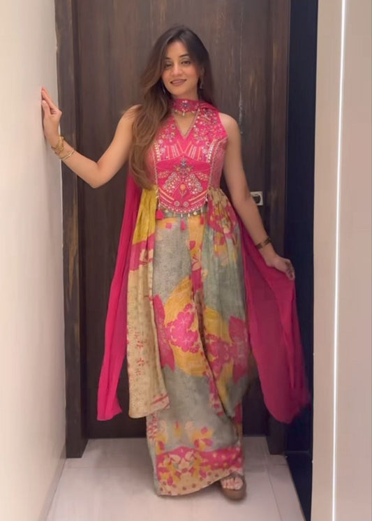 Shriwal Premium Pure Chinon Suit Set