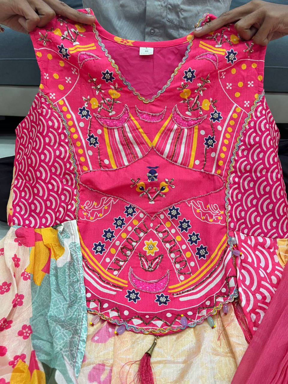 Shriwal Premium Pure Chinon Suit Set