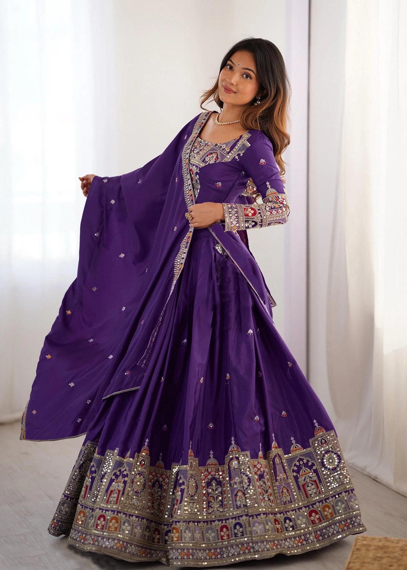 Shriwal Purple Sanjivani Lehenga