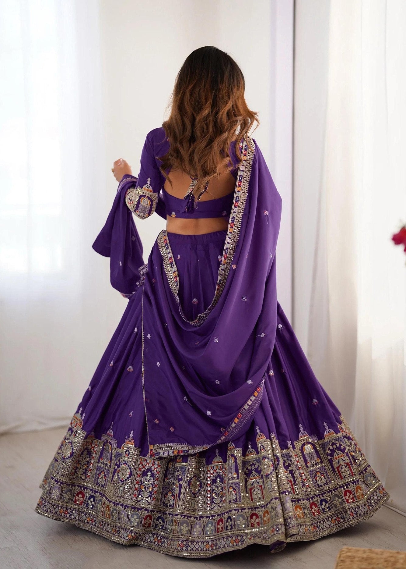 Shriwal Purple Sanjivani Lehenga