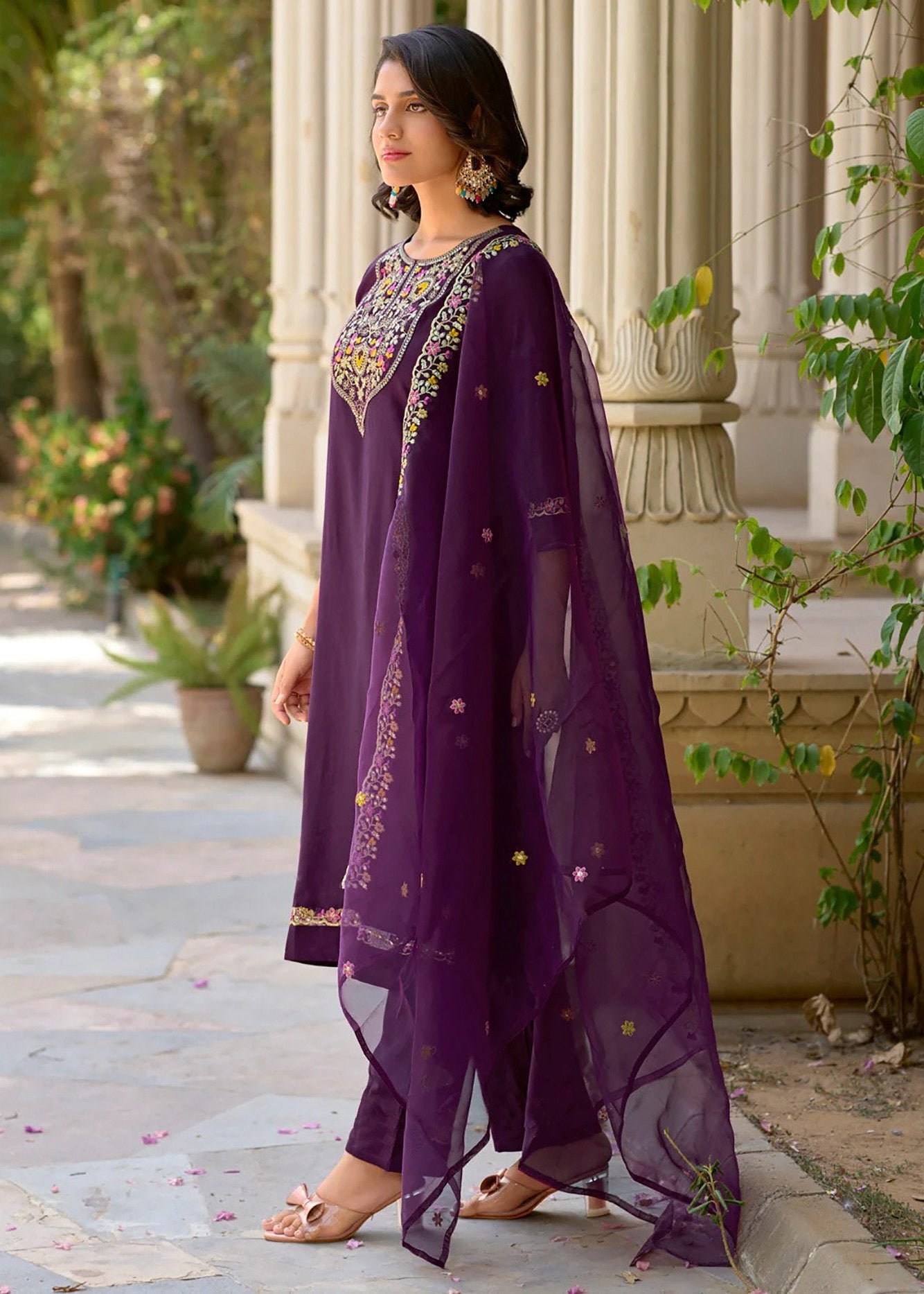 Shriwal Purple Laxmi Suit