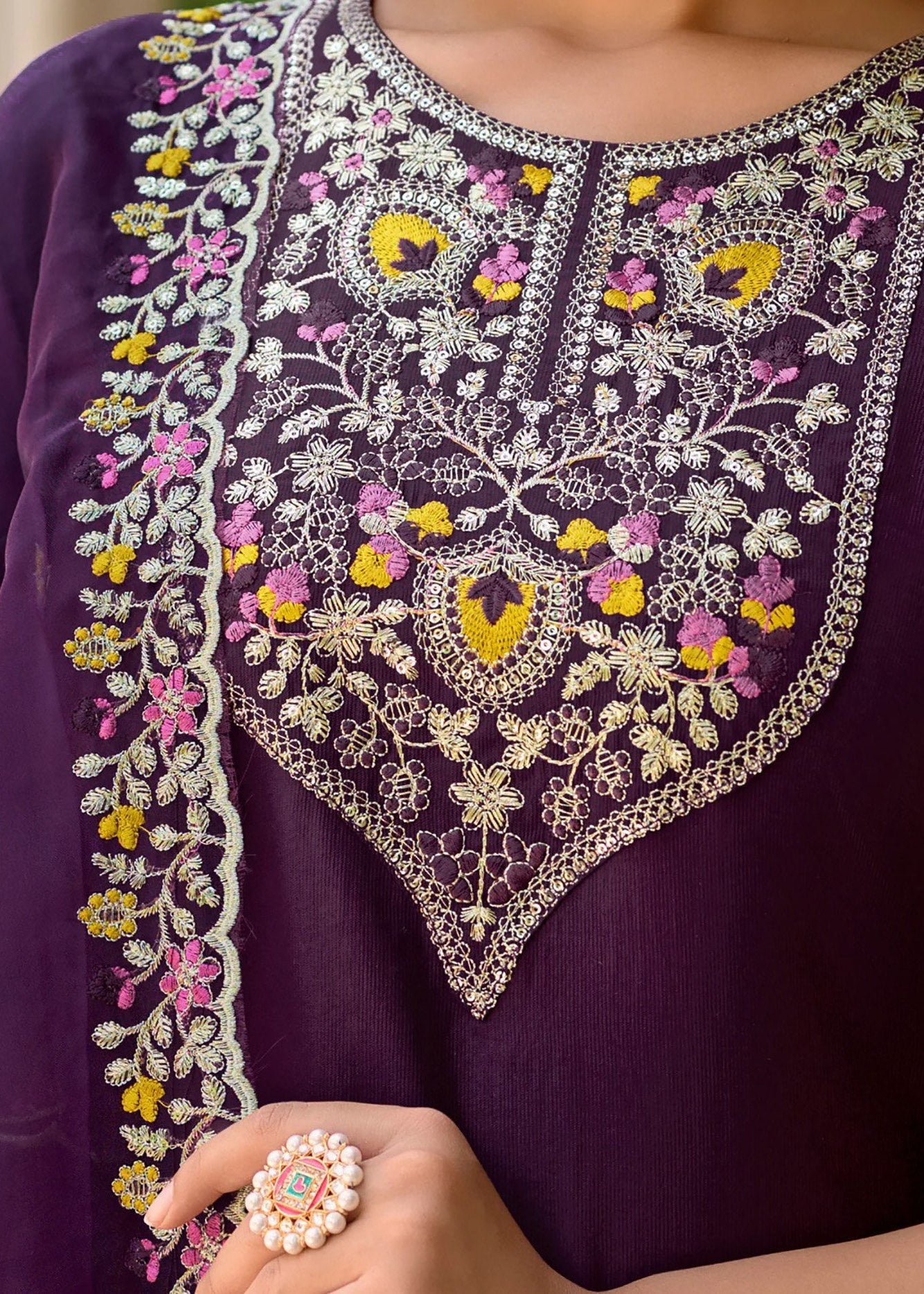 Shriwal Purple Laxmi Suit