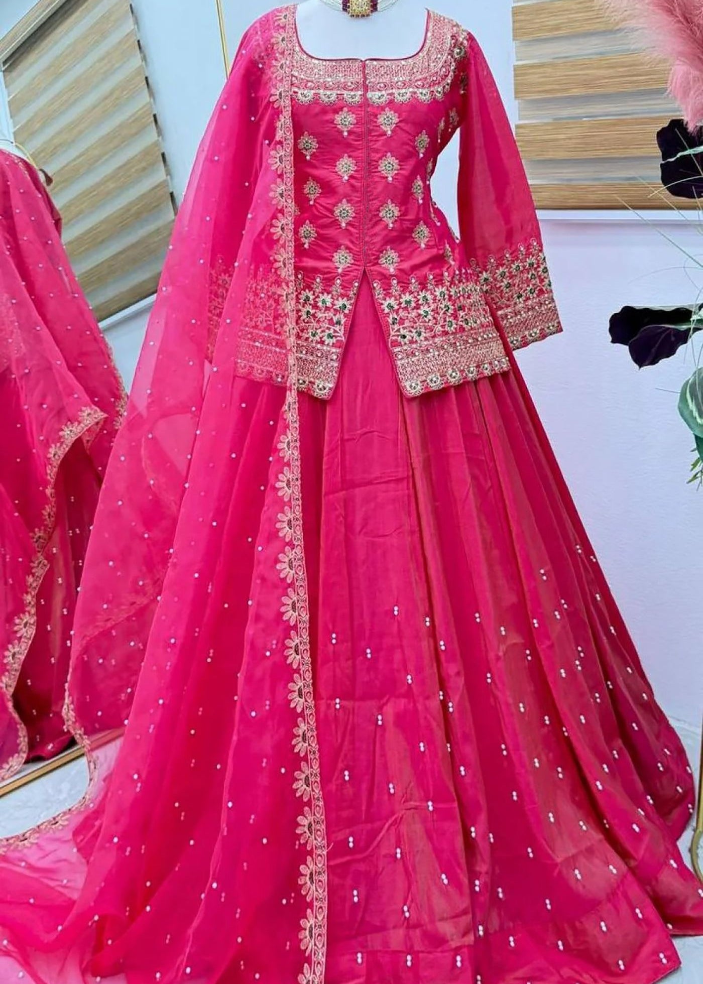 Shriwal Pink Pushkar Lehenga