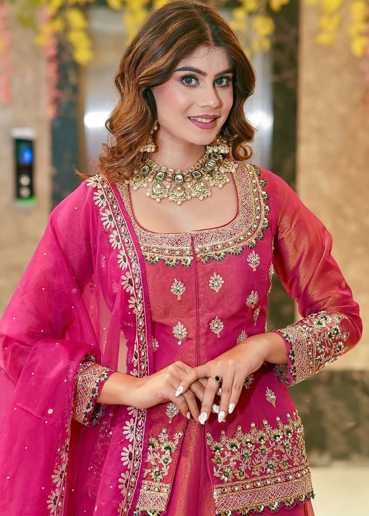 Shriwal Pink Pushkar Lehenga