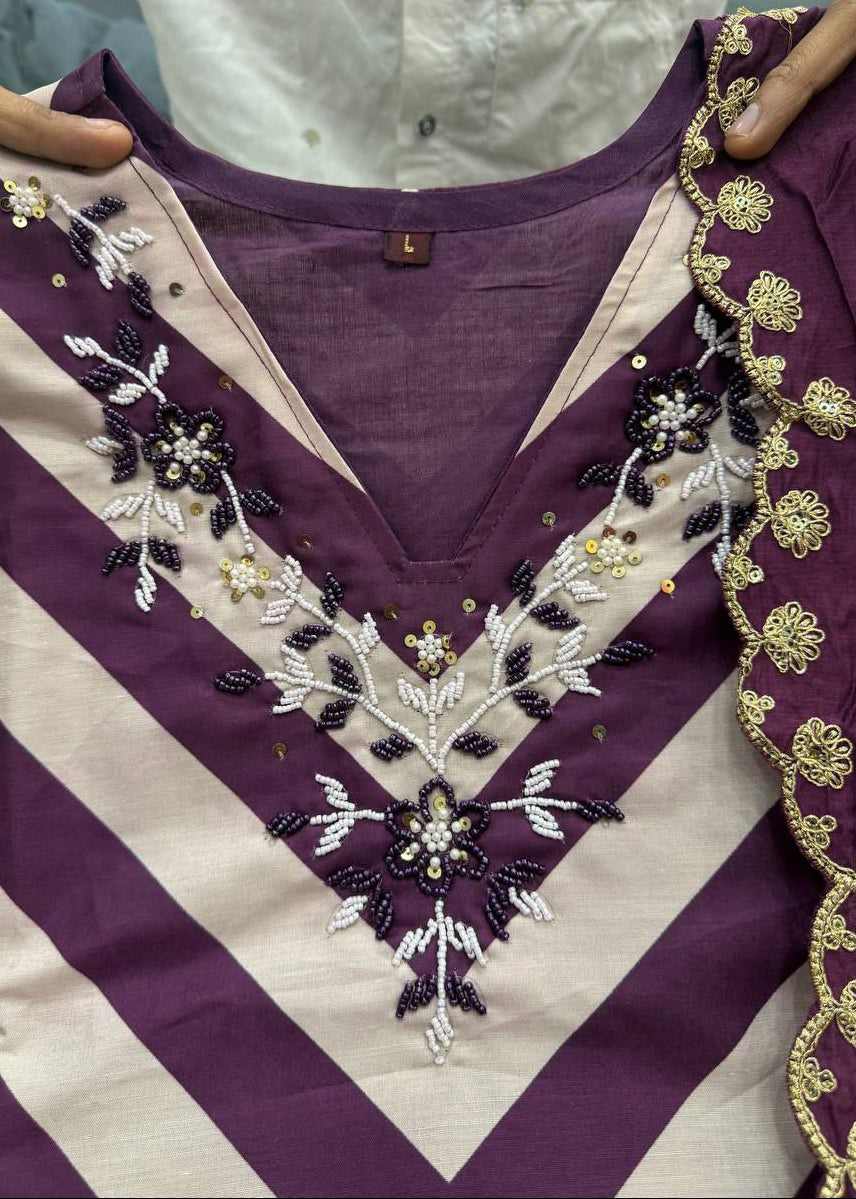 Shriwal Varnya Premium Chanderi Full Handwork Suit Set