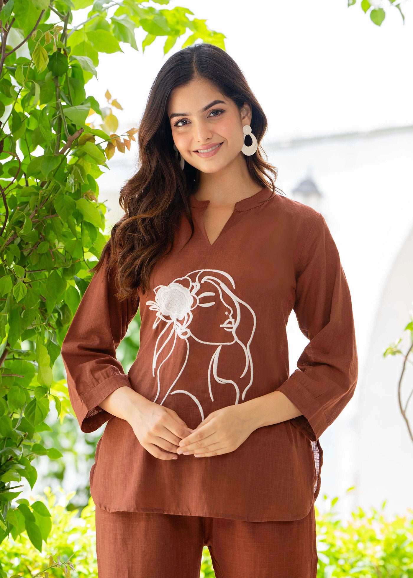 Shriwal Brown Naari co-ord set