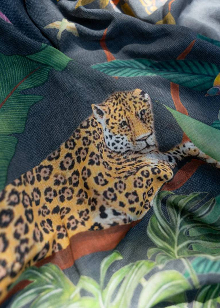 Shriwal Wild Bloom Linen Cotton Saree