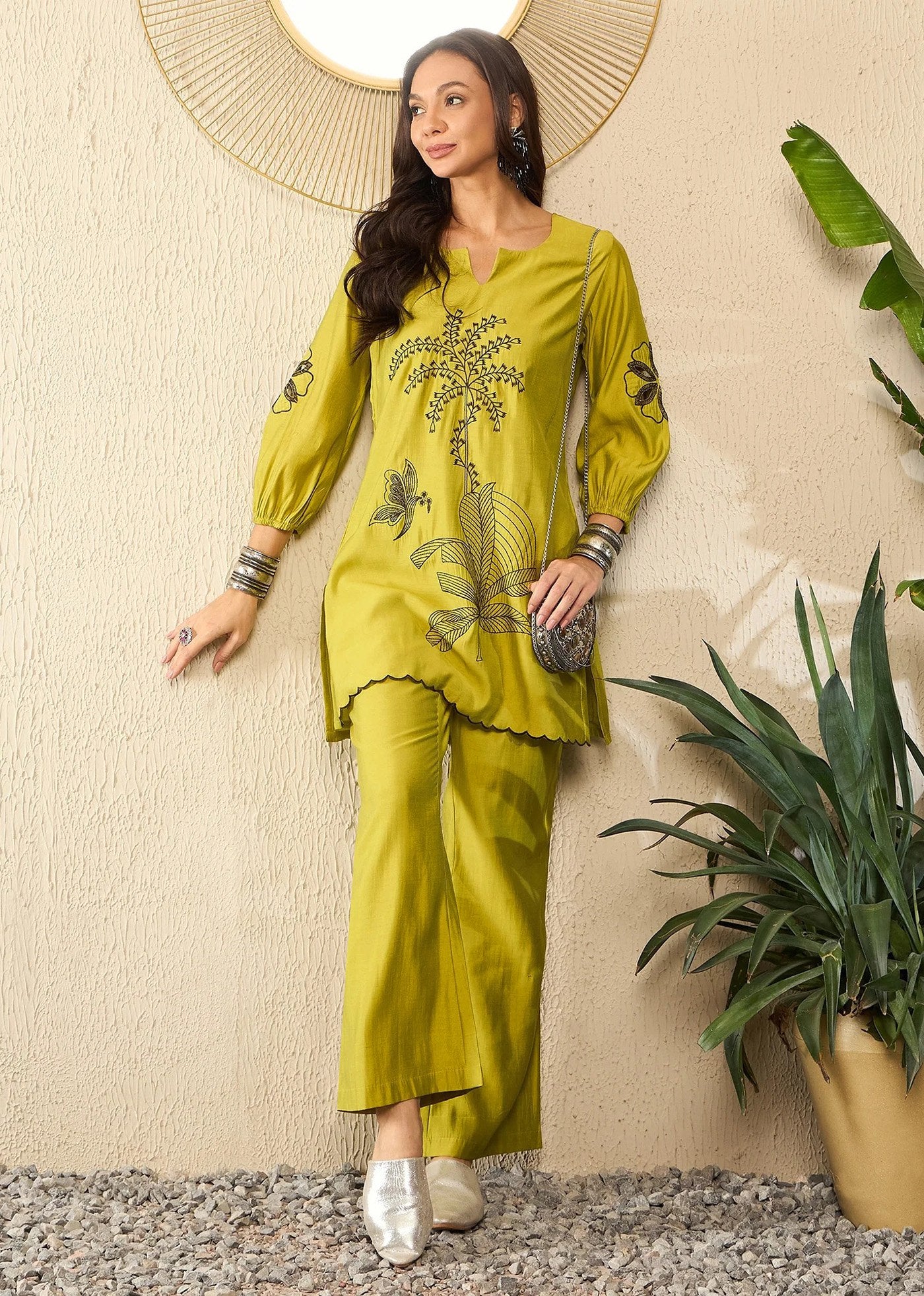 Shriwal Mustard Gulkand co-ord set