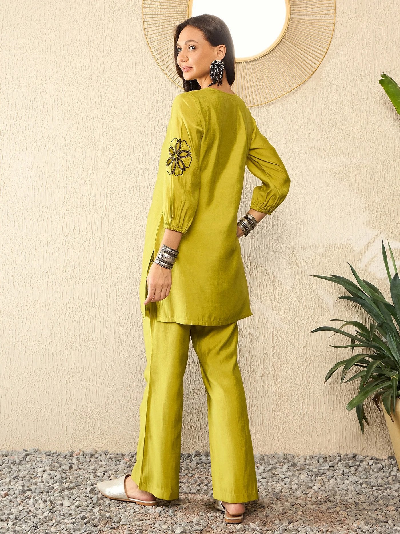 Shriwal Mustard Gulkand co-ord set