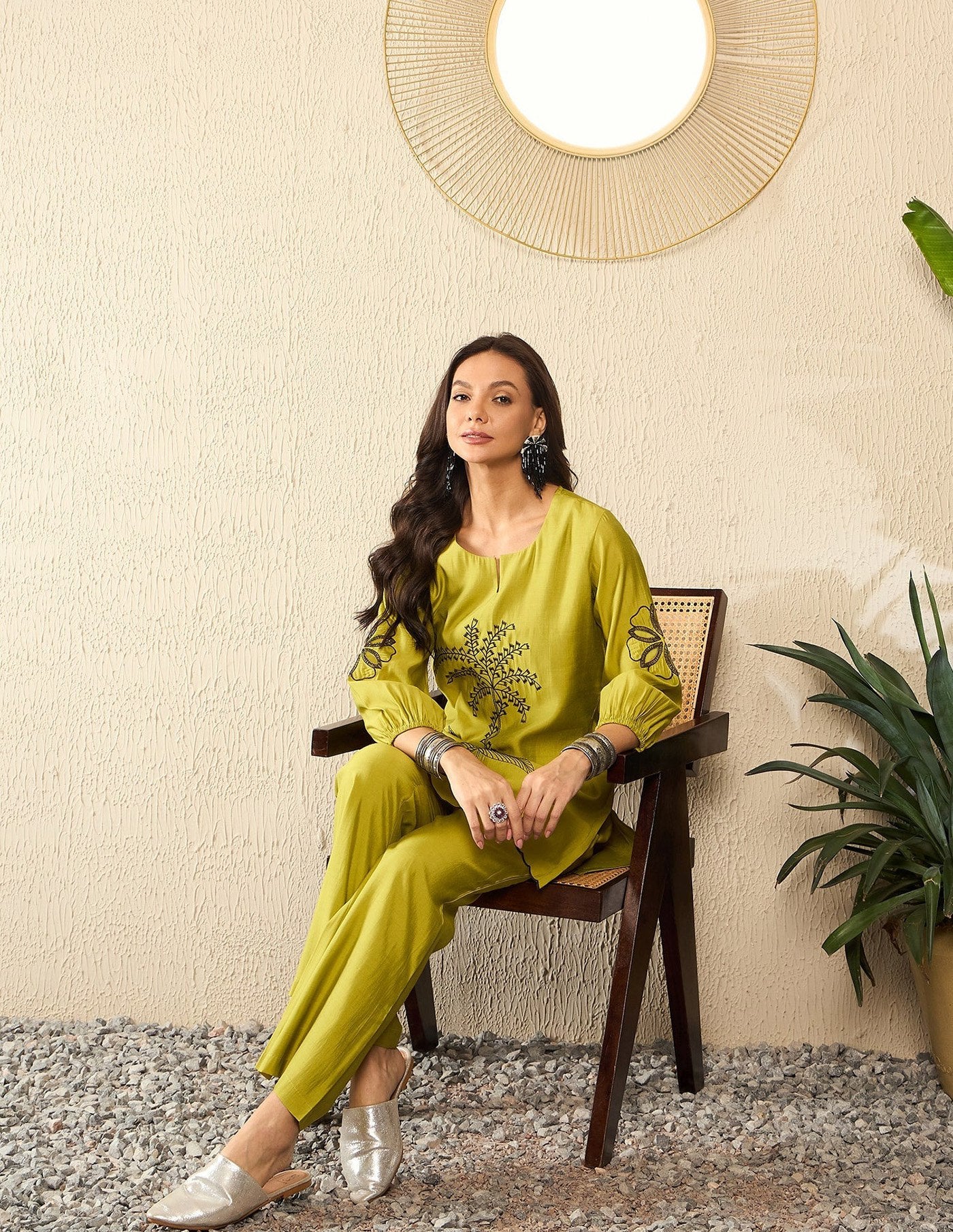 Shriwal Mustard Gulkand co-ord set