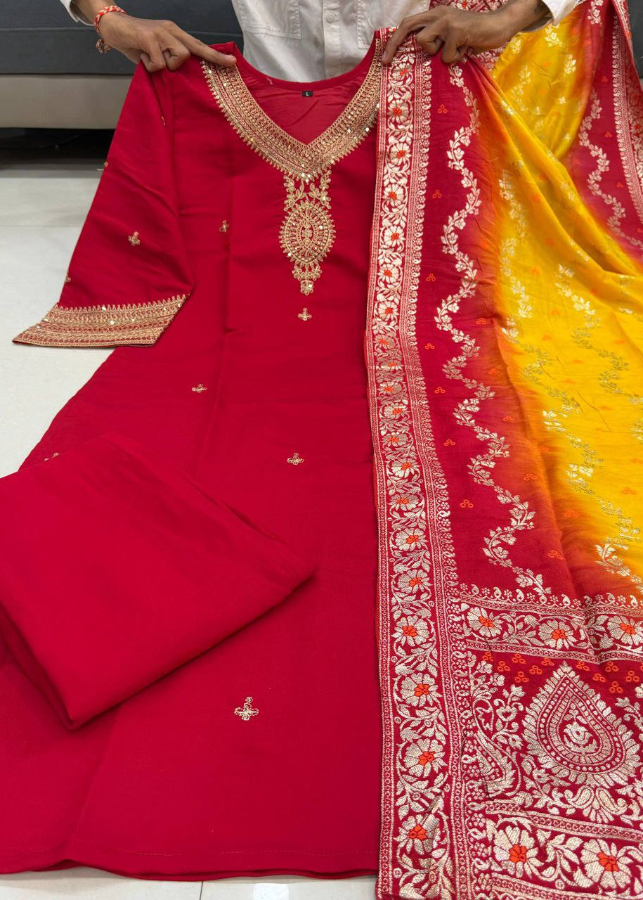 Shriwal The pure berry berry  silk kurta