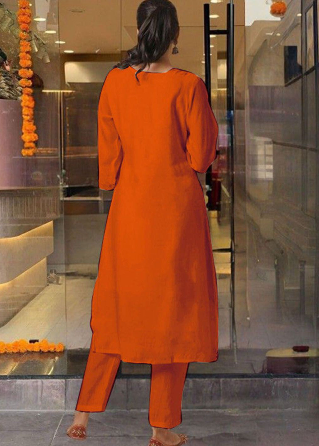 Shriwal Orange Aashi Suit
