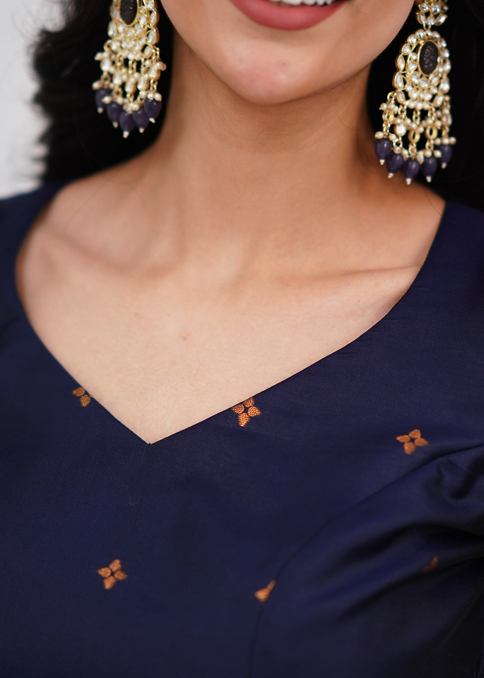 Elegant Zari Work Blended Silk Suit Set (3 Colors)