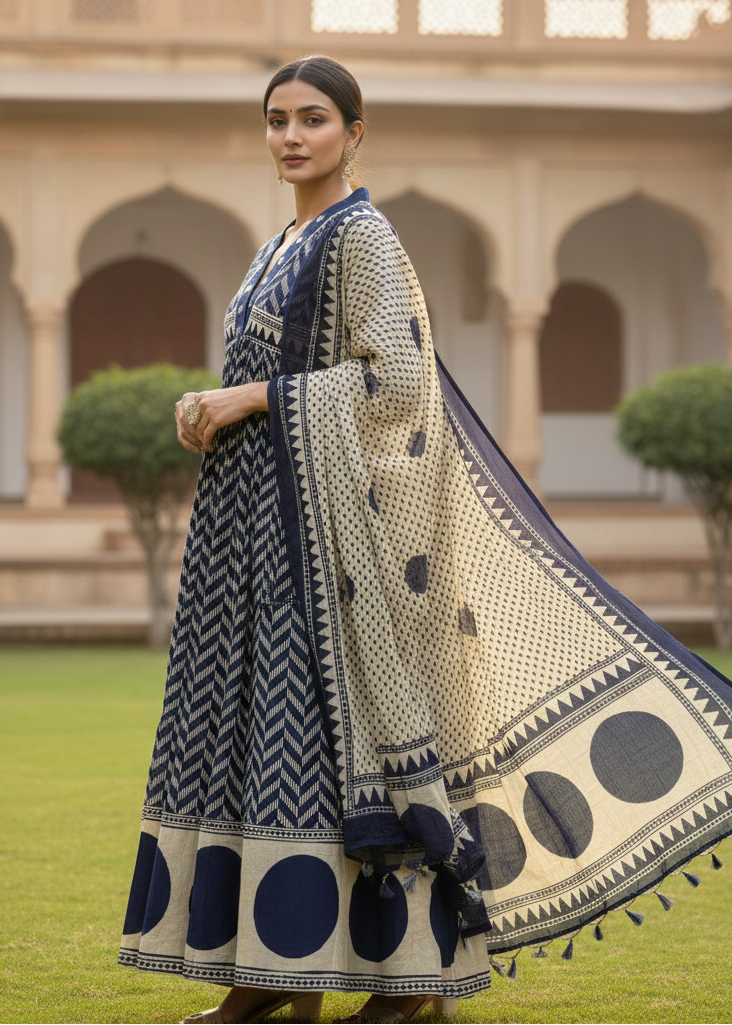 Shriwal Pure Cotton 60x60 Printed Suit Set(2 colours)