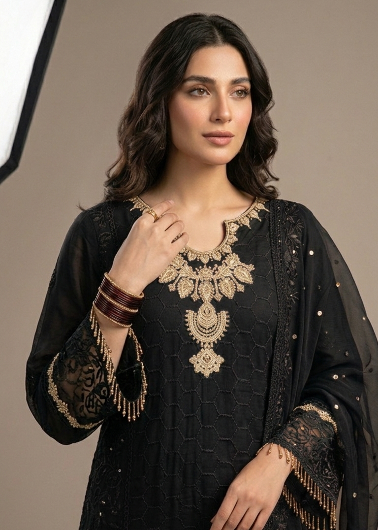 Shriwal Royal Hexa Diamond Embroidered Palazzo Set( 2 colours)