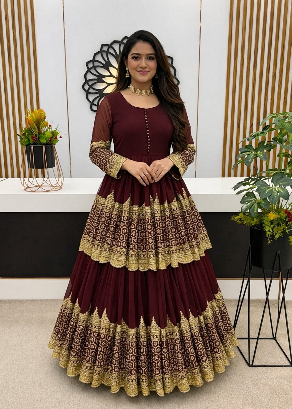 Shriwal Regal Sequence Georgette Lehenga Set (2 Colours)