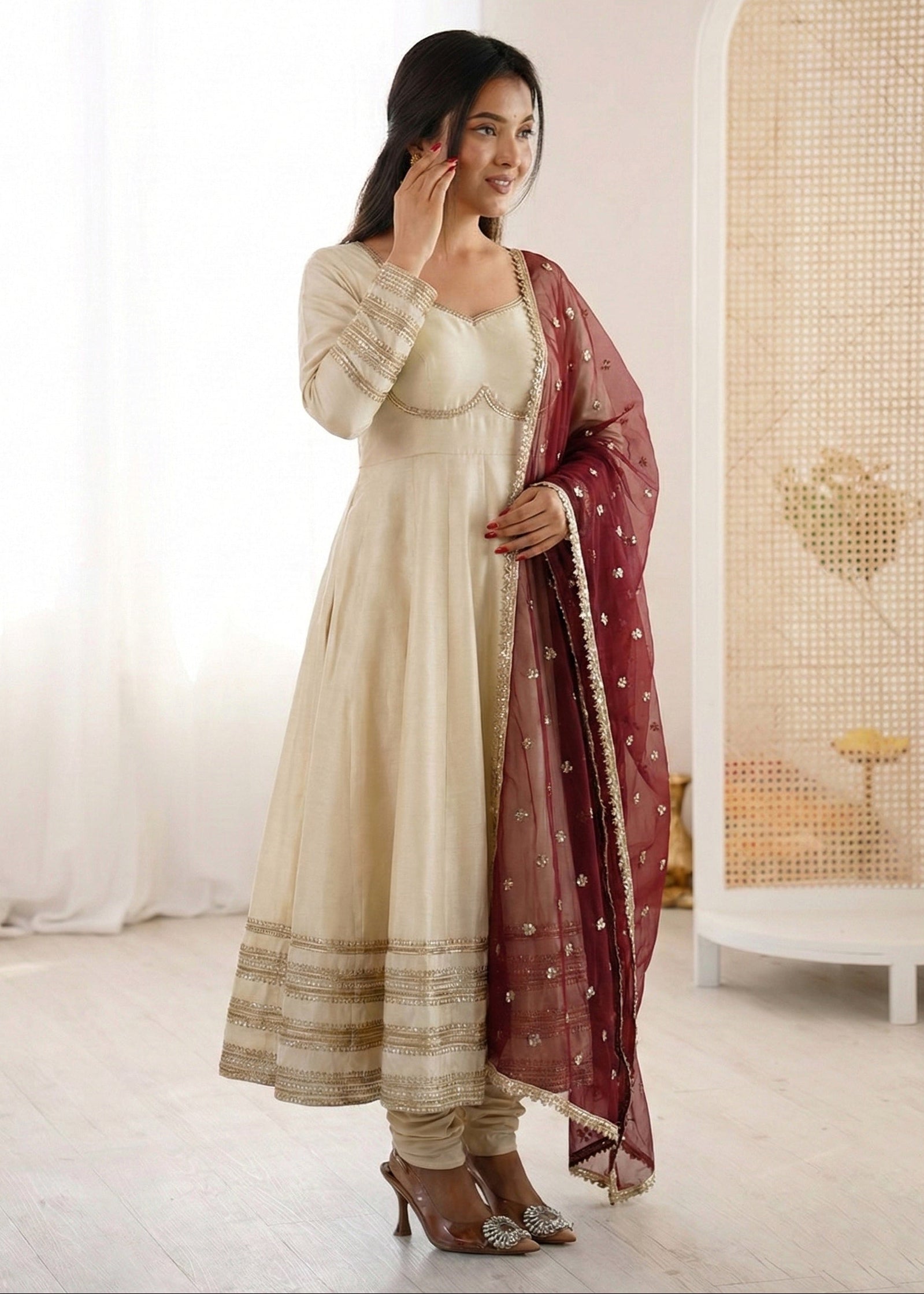 Shriwal Nurani Flare Anarkali Set (2 colours)